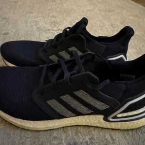 Adidas Men's Black and White Athletic Shoes